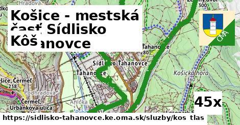 Kôš, Košice - mestská časť Sídlisko Ťahanovce