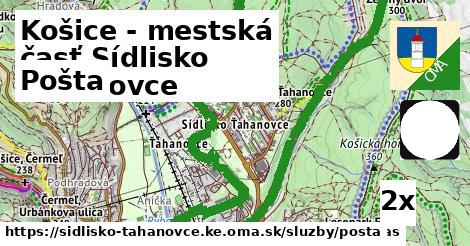 Pošta, Košice - mestská časť Sídlisko Ťahanovce