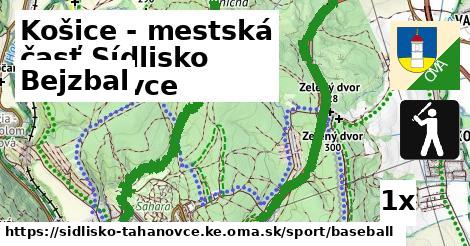 bejzbal v Košice - mestská časť Sídlisko Ťahanovce