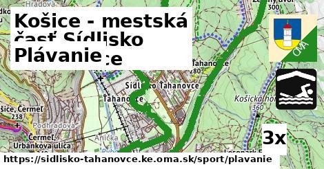 Plávanie, Košice - mestská časť Sídlisko Ťahanovce