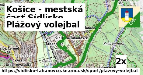 Plážový volejbal, Košice - mestská časť Sídlisko Ťahanovce