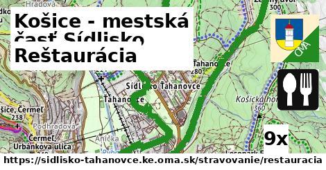 Reštaurácia, Košice - mestská časť Sídlisko Ťahanovce