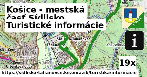 Turistické informácie, Košice - mestská časť Sídlisko Ťahanovce
