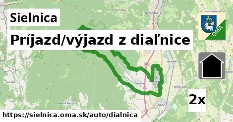 Príjazd/výjazd z diaľnice, Sielnica