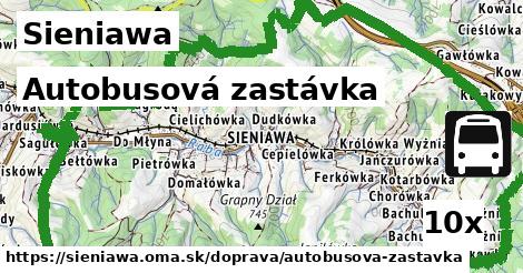 autobusová zastávka v Sieniawa