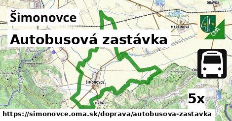 Autobusová zastávka, Šimonovce