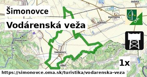 vodárenská veža v Šimonovce