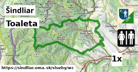 Toaleta, Šindliar