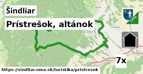 Prístrešok, altánok, Šindliar