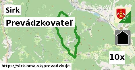 prevádzkovateľ v Sirk