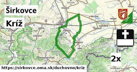 Kríž, Širkovce