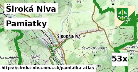 pamiatky v Široká Niva