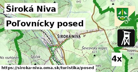 Poľovnícky posed, Široká Niva