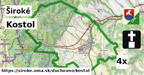 Kostol, Široké