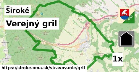 Verejný gril, Široké