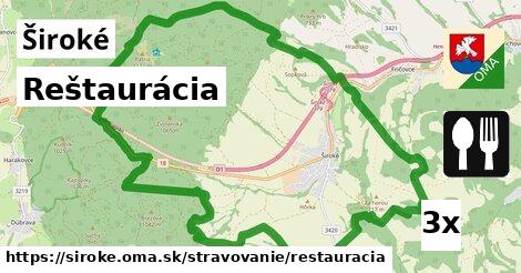 Reštaurácia, Široké