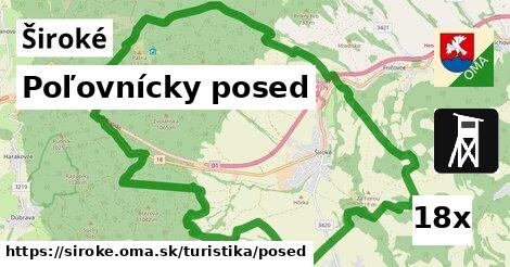 Poľovnícky posed, Široké