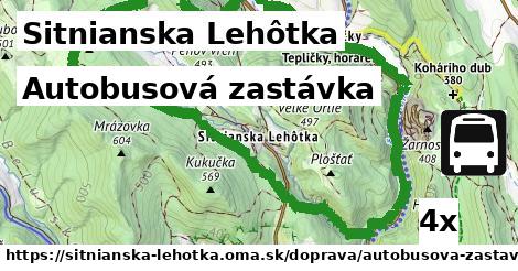 Autobusová zastávka, Sitnianska Lehôtka