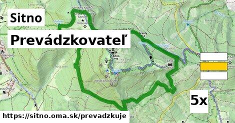 prevádzkovateľ v Sitno