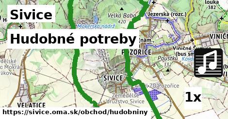 Hudobné potreby, Sivice