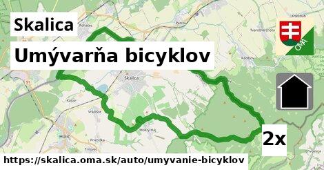 umývarňa bicyklov v Skalica