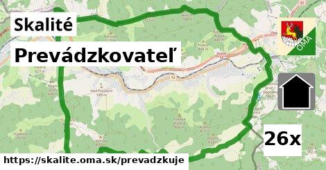 prevádzkovateľ v Skalité