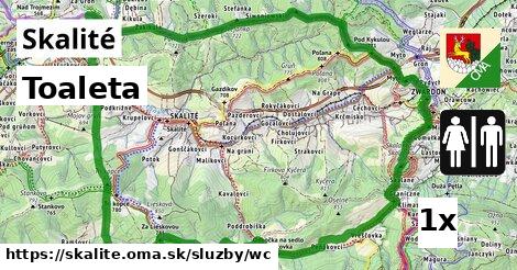 Toaleta, Skalité