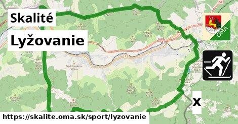 Lyžovanie, Skalité