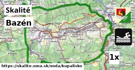 Bazén, Skalité