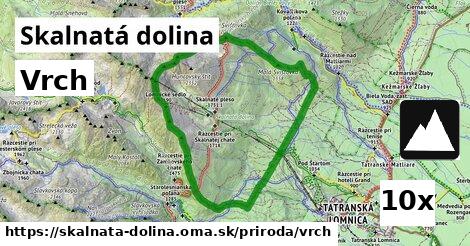 Vrch, Skalnatá dolina