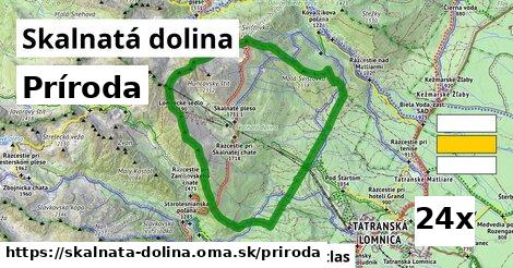 príroda v Skalnatá dolina