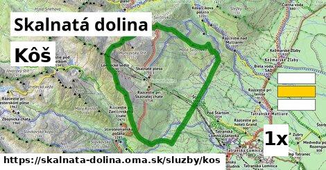 kôš v Skalnatá dolina