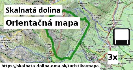 orientačná mapa v Skalnatá dolina