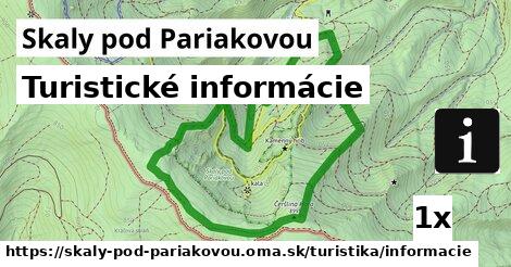 Turistické informácie, Skaly pod Pariakovou