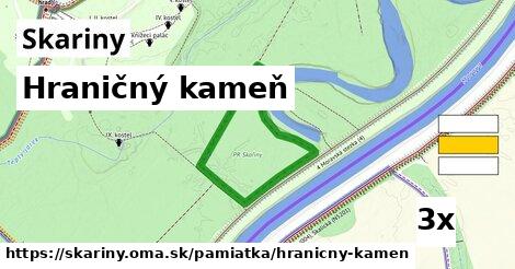 hraničný kameň v Skariny