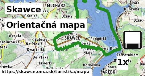 Orientačná mapa, Skawce