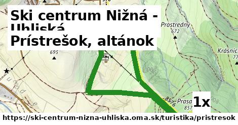 Prístrešok, altánok, Ski centrum Nižná - Uhliská