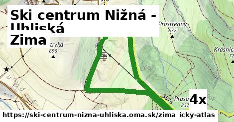 zima v Ski centrum Nižná - Uhliská