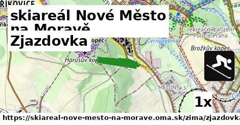 Zjazdovka, skiareál Nové Město na Moravě