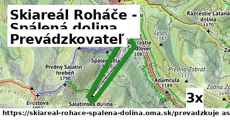 prevádzkovateľ v Skiareál Roháče - Spálená dolina