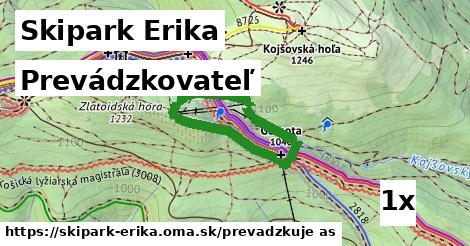 prevádzkovateľ v Skipark Erika