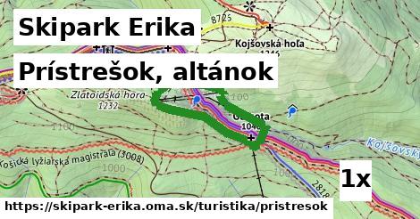Prístrešok, altánok, Skipark Erika