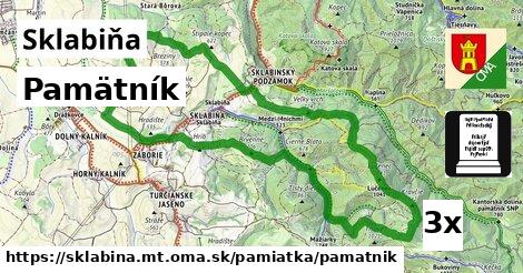 Pamätník, Sklabiňa, okres MT