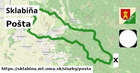 Pošta, Sklabiňa, okres MT