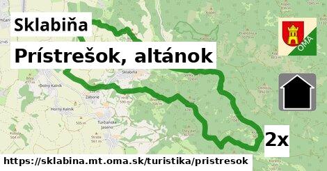 Prístrešok, altánok, Sklabiňa, okres MT