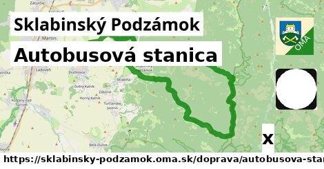 Autobusová stanica, Sklabinský Podzámok