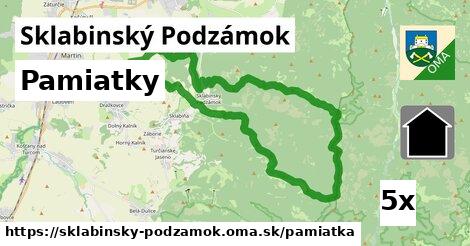 pamiatky v Sklabinský Podzámok