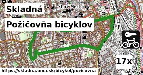 požičovňa bicyklov v Skladná