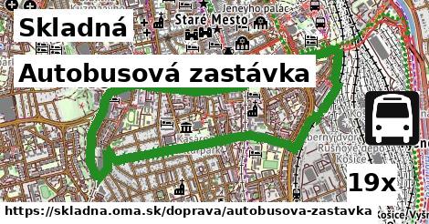 Autobusová zastávka, Skladná