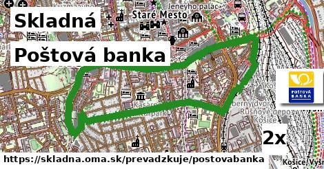 Poštová banka, Skladná